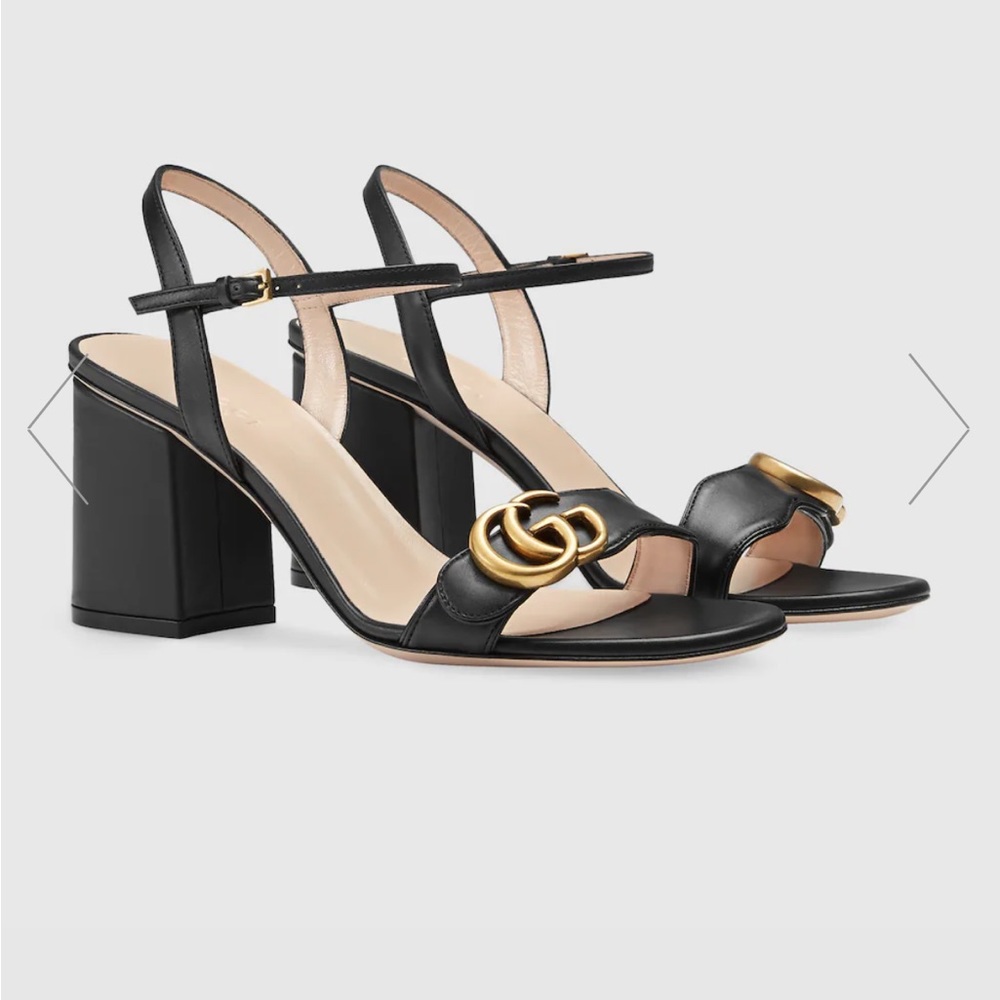 Gucci block heel sandals